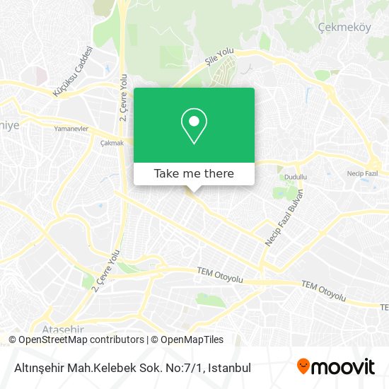 Altınşehir Mah.Kelebek Sok. No:7 / 1 map