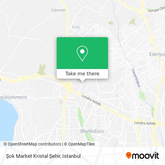 Şok Market Kristal Şehir map