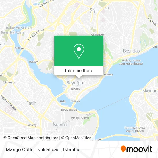 Mango Outlet Istiklal cad. map