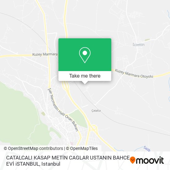CATALCALI KASAP METİN CAGLAR USTANIN BAHCE EVİ iSTANBUL map