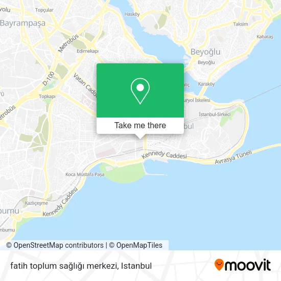 fatih toplum sağlığı merkezi map