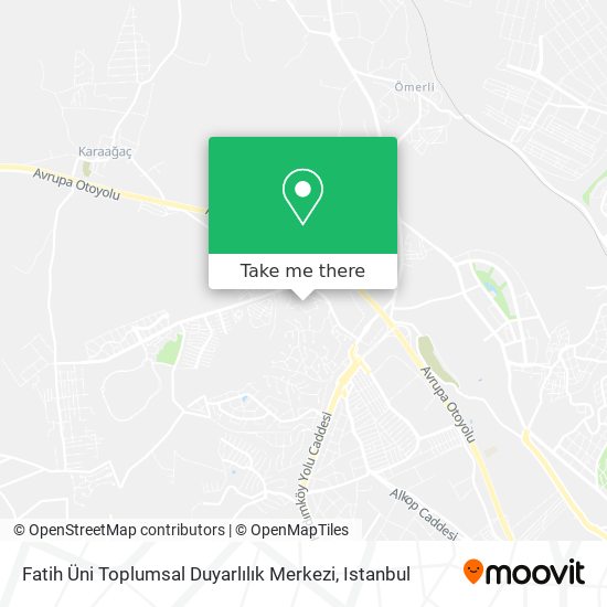 Fatih Üni Toplumsal Duyarlılık Merkezi map