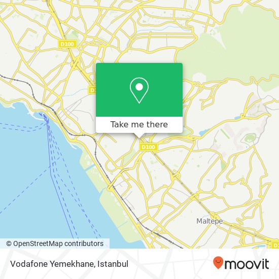Vodafone Yemekhane map