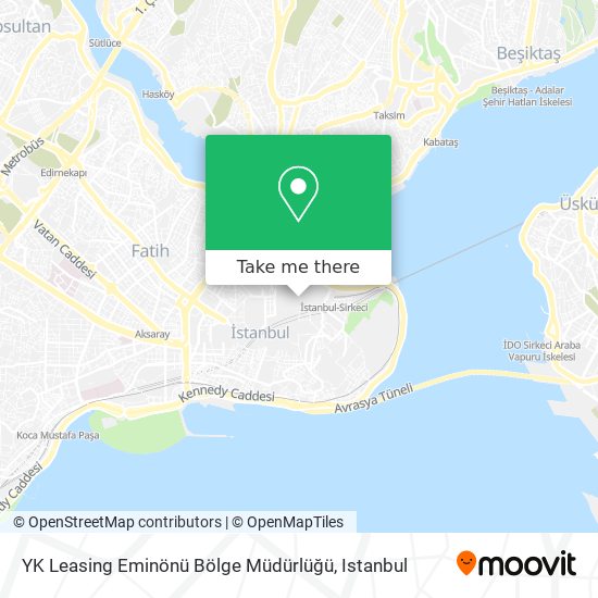 YK Leasing Eminönü Bölge Müdürlüğü map