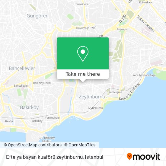 Eftelya bayan kuaförü  zeytinburnu map