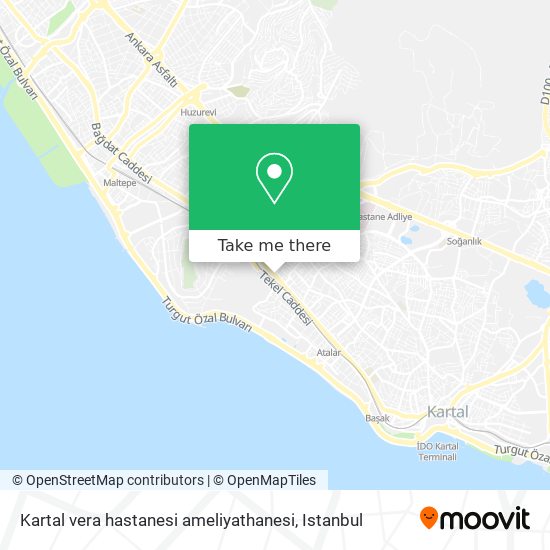 Kartal vera hastanesi ameliyathanesi map