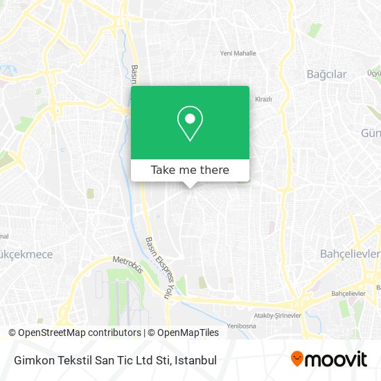 Gimkon Tekstil San Tic Ltd Sti map