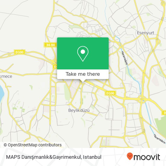 MAPS Danışmanlık&Gayrimenkul map