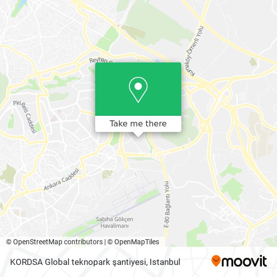 KORDSA Global teknopark şantiyesi map