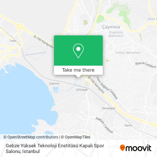 Gebze Yüksek Teknoloji Enstitüsü Kapalı Spor Salonu map