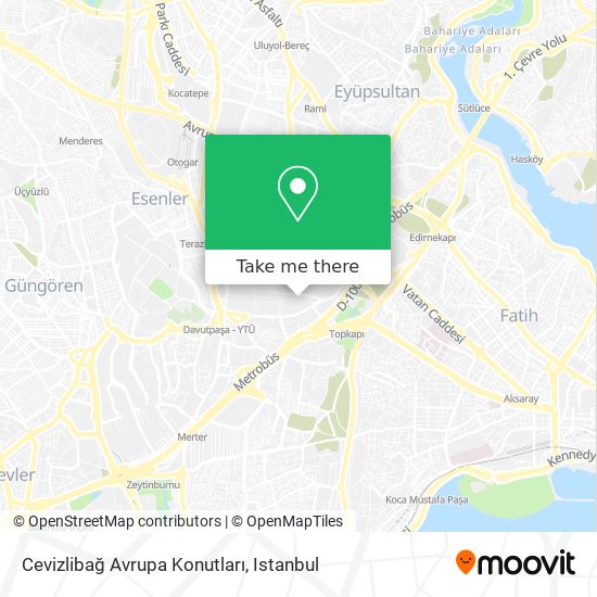 Cevizlibağ Avrupa Konutları map