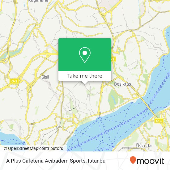 A Plus Cafeteria Acıbadem Sports map