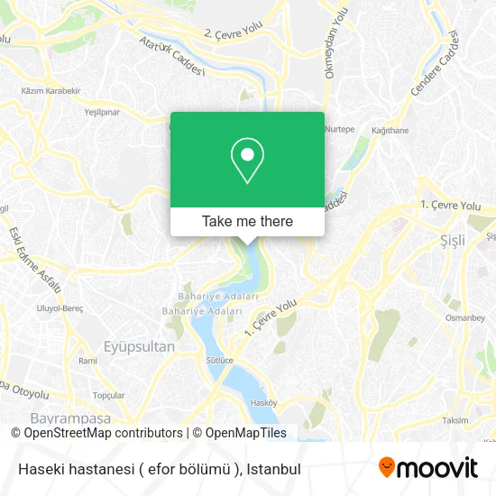 Haseki hastanesi ( efor bölümü ) map
