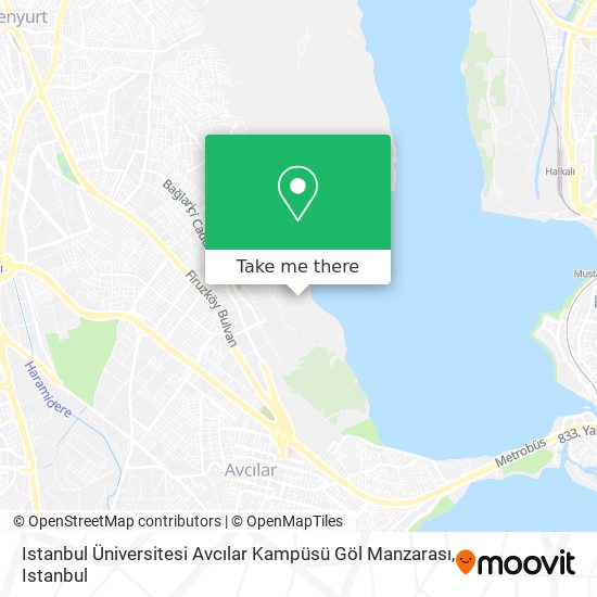 Istanbul Üniversitesi Avcılar Kampüsü Göl Manzarası map