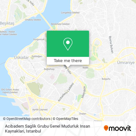 Acibadem Saglik Grubu Genel Mudurluk Insan Kaynaklari map