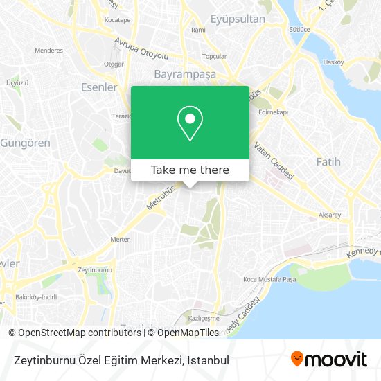 Zeytinburnu Özel Eğitim Merkezi map