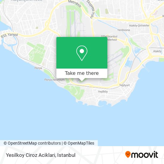 Yesilkoy Ciroz Aciklari map