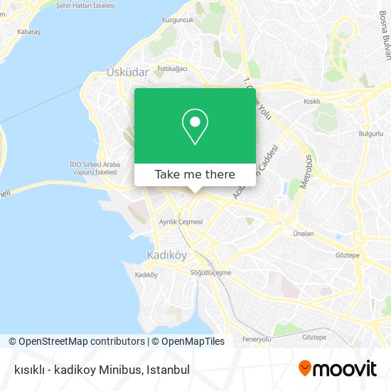 kısıklı - kadikoy  Minibus map