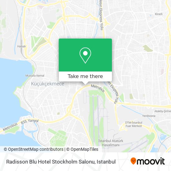 Radisson Blu Hotel Stockholm Salonu map