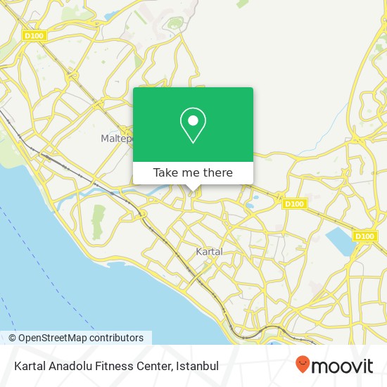 Kartal Anadolu Fitness Center map