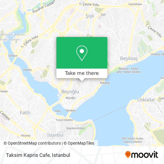 Taksim Kapris Cafe map