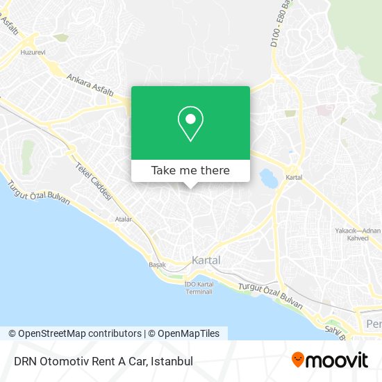 DRN Otomotiv Rent A Car map