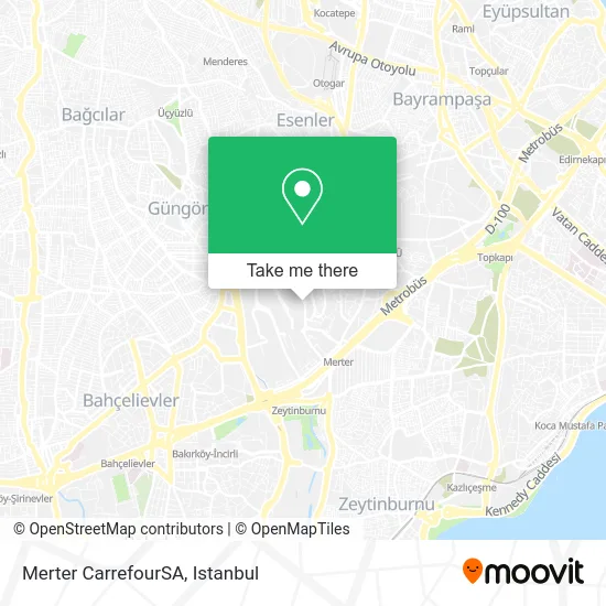 Merter CarrefourSA map