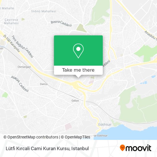 Lütfi Kırcali Cami Kuran Kursu map