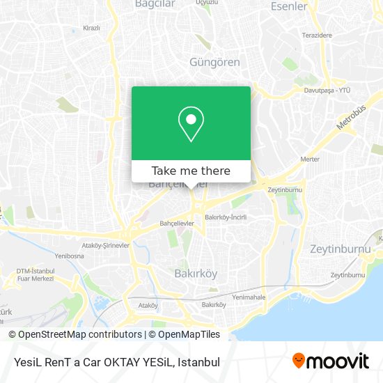 YesiL RenT a Car OKTAY YESiL map