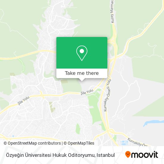 Özyeğin Üniversitesi Hukuk Oditoryumu map