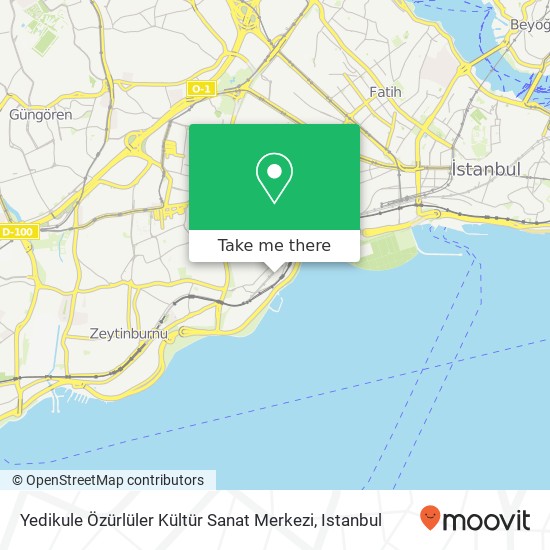 Yedikule Özürlüler Kültür Sanat Merkezi map