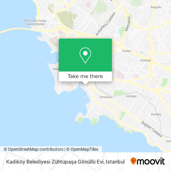 Kadıköy Belediyesi Zühtüpaşa Gönüllü Evi map