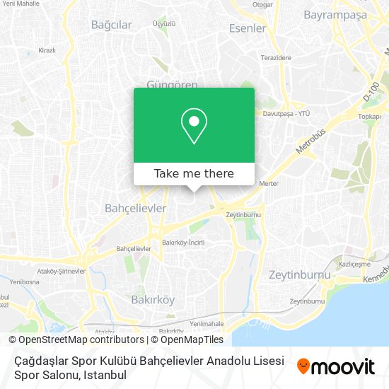 Çağdaşlar Spor Kulübü Bahçelievler Anadolu Lisesi Spor Salonu map