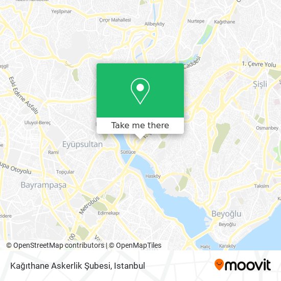 Kağıthane Askerlik Şubesi map