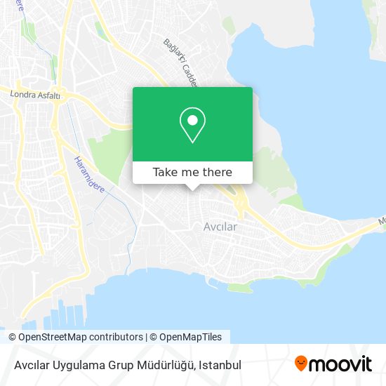 Avcılar Uygulama Grup Müdürlüğü map