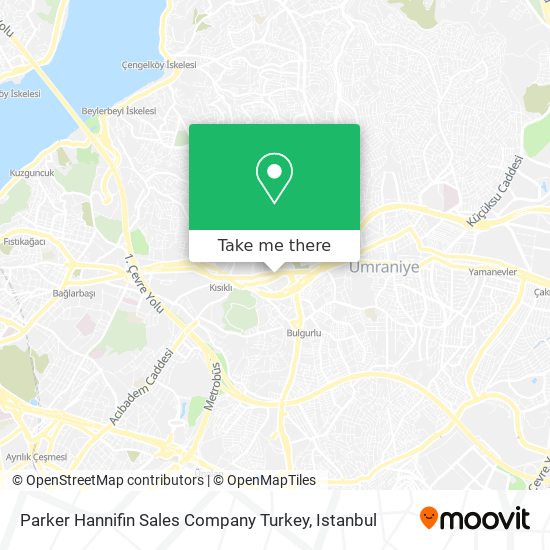 Parker Hannifin Sales Company Turkey map