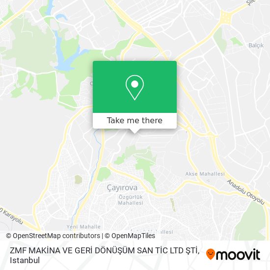 ZMF MAKİNA VE GERİ DÖNÜŞÜM SAN TİC LTD ŞTİ map