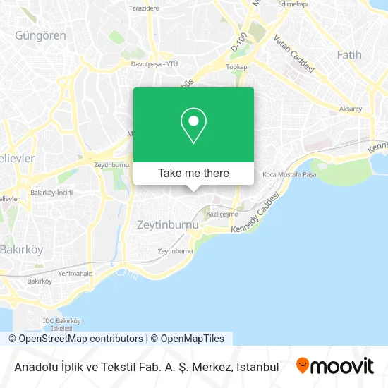 Anadolu İplik ve Tekstil Fab. A. Ş. Merkez map