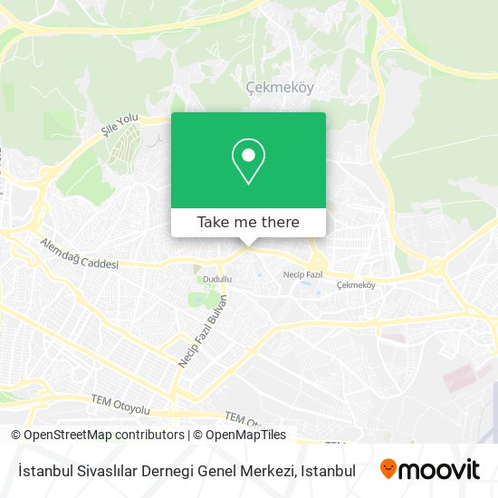 İstanbul Sivaslılar Dernegi Genel Merkezi map