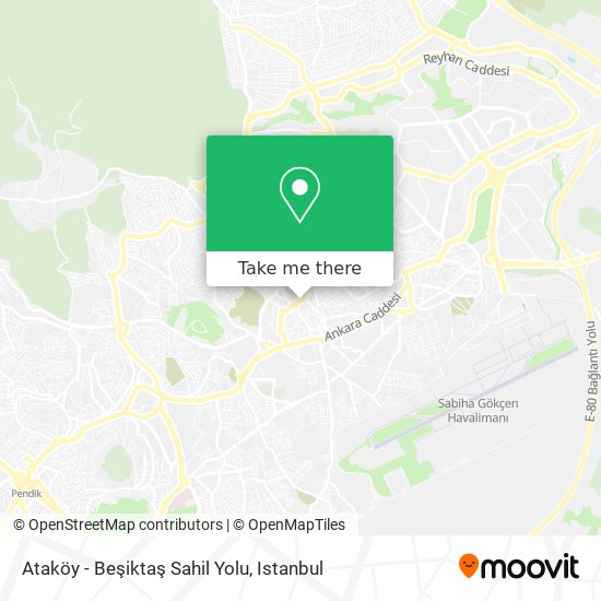 Ataköy - Beşiktaş Sahil Yolu map