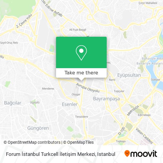 Forum İstanbul Turkcell İletişim Merkezi map
