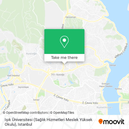 Işık Üniversitesi (Sağlık Hizmetleri Meslek Yüksek Okulu) map