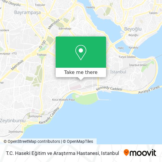 T.C. Haseki Eğitim ve Araştırma Hastanesi map