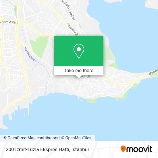 200 İzmit-Tuzla Ekspres Hattı map