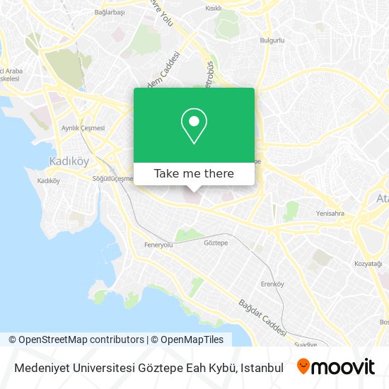 Medeniyet Universitesi Göztepe Eah Kybü map