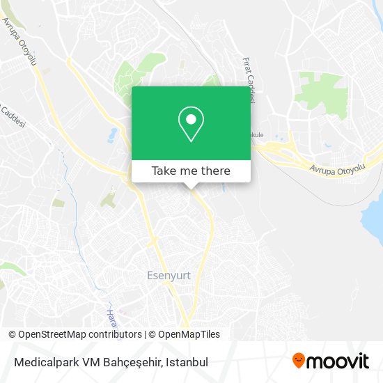 Medicalpark VM Bahçeşehir map