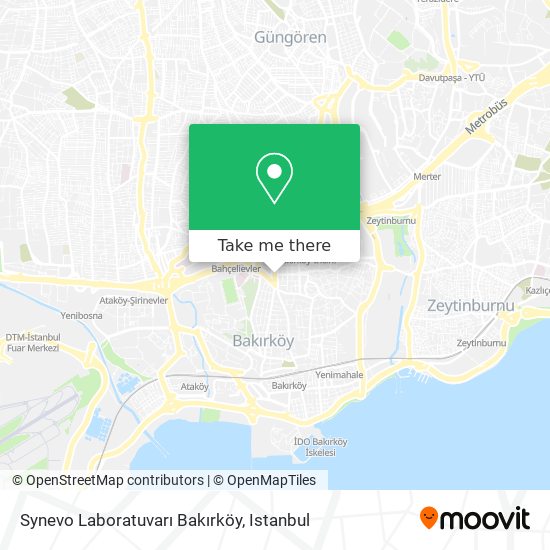 Synevo Laboratuvarı Bakırköy map