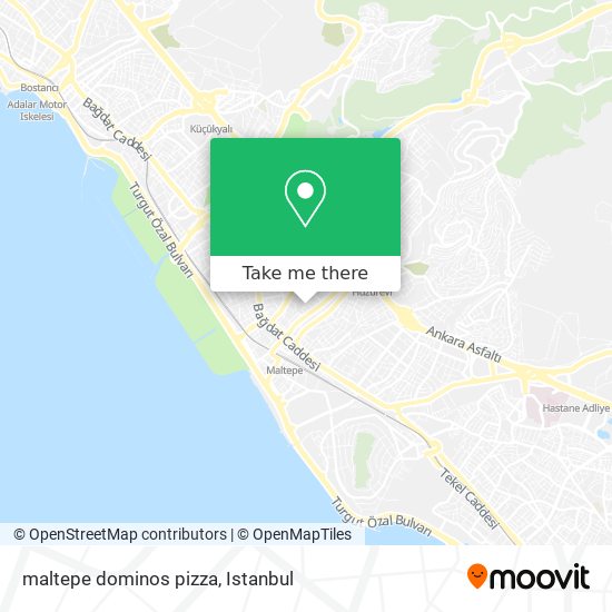 maltepe dominos pizza map