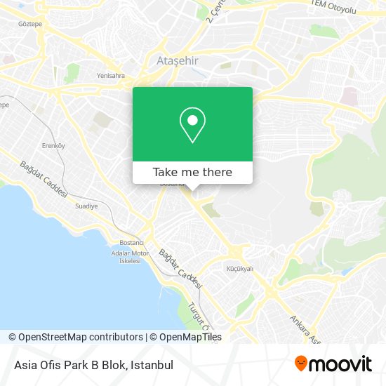 Asia Ofis Park B Blok map