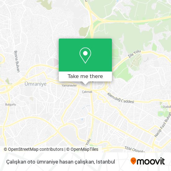 Çalışkan oto ümraniye hasan çalışkan map
